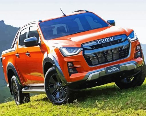 Isuzu Pickup Truck paint by numbers