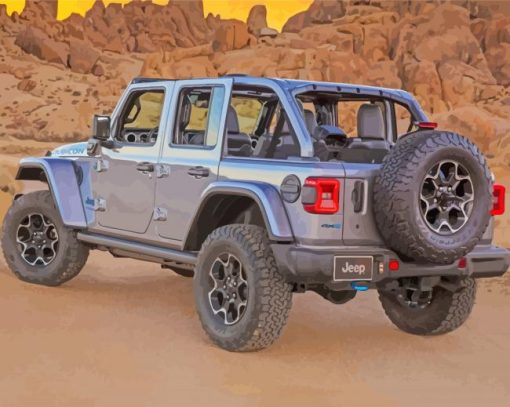 Jeep Wrangler paint by numbers