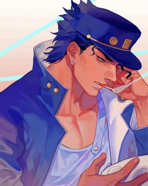 Jotaro Kujo Jojos Bizarre Adventure Anime paint by numbers