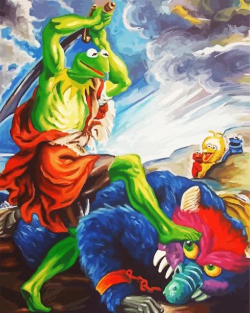 Kermit Battle paint by numbers