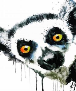 Lemur Head paint by numbers