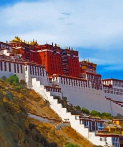 Lhasa Potala Palace paint by numbers