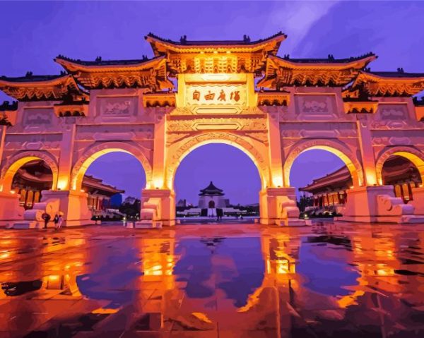 Liberty Square Arch Taiwan paint by numbers