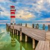 Lighthouse Of Podersdorf Austria paint by numbers