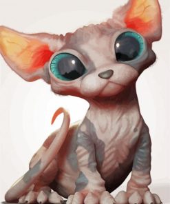 Little Sphynx Cat paint by numbers