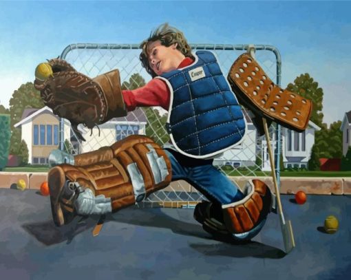 Little Hockey Goalie paint by numbers