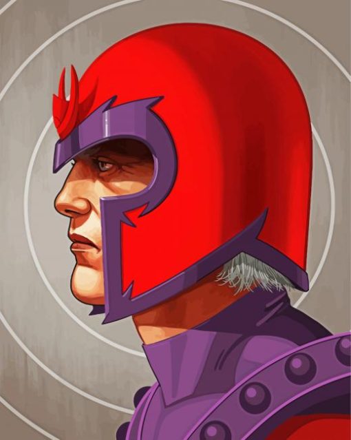 Magneto X Men Comic paint by numbers