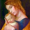 Maria with The Sleeping Child Mantegna Art paint by numbers