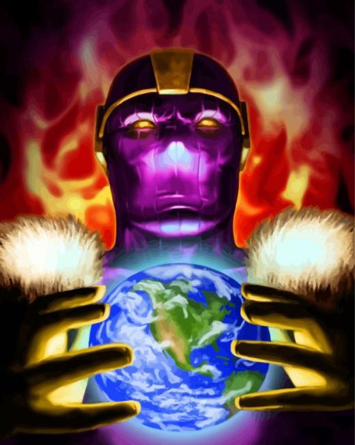 Marvel Baron Zemo paint by numbers