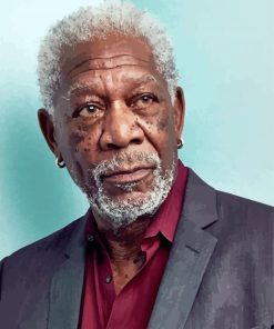 Morgan Freeman Actor paint by numbers