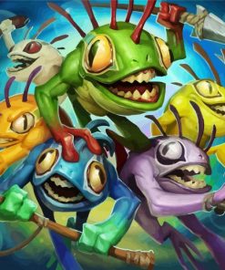 Murloc Characters paint by numbers