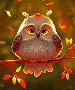 Mystical Owl paint by numbers