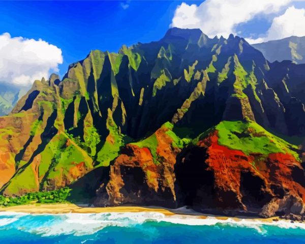 Na Pali Coast State Wilderness Park paint by numbers