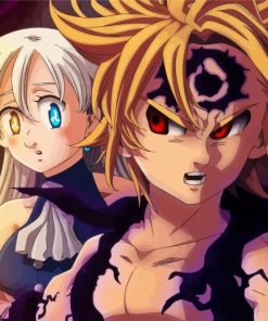 Nanatsu Anime Manga Illustration paint by numbers