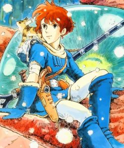 Nausicaa Lastelle Princess and Teto paint by numbers