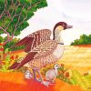 Nene Geese Bird Art paint by numbers