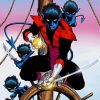 Nightcrawler X Men Marvel paint by numbers