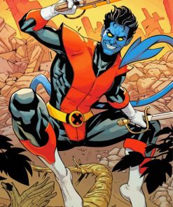 Nightcrawler X Men paint by numbers