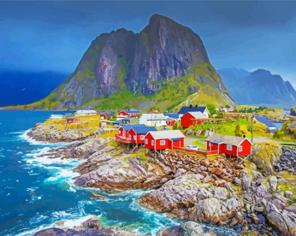 Norway Lofoten paint by numbers