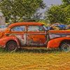 Old Rusty Car paint by numbers