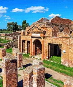 Ostia Antica Monuments paint by numbers