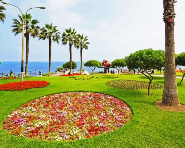 Parque Del Amor Lima paint by numbers