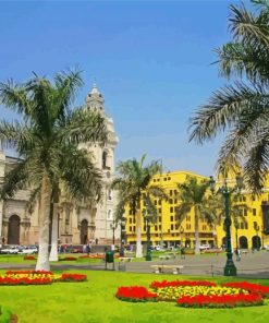 Plaza De Armas De Lima paint by numbers