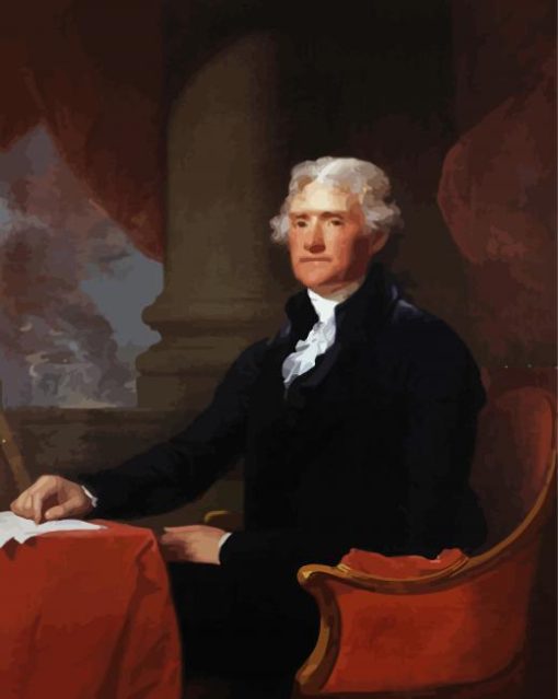 President Thomas Jefferson paint by numbers