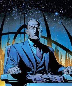 Professor X Marvel paint by numbers