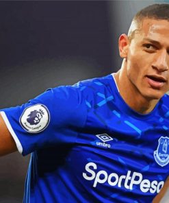 Richarlison de Andrade Everton paint by numbers