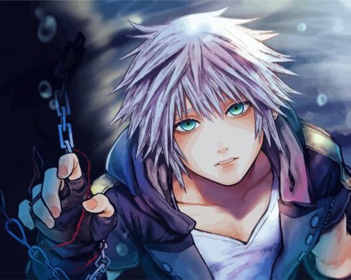 Riku Kingdom Hearts Character Paint By Number