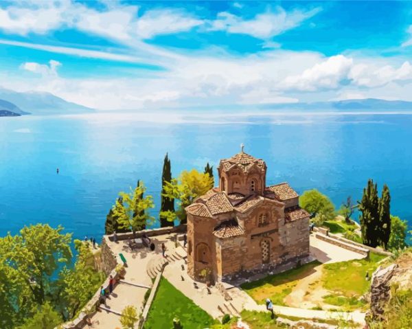 Saint John the Theologian Ohrid paint by numbers