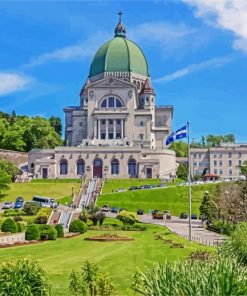 Saint Joseph S Oratory of Mount Royal Canada Montreal paint by numbers