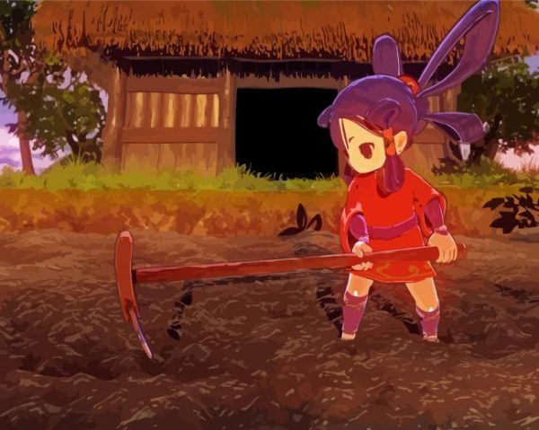 Sakuna Anime Girl Paint By Number