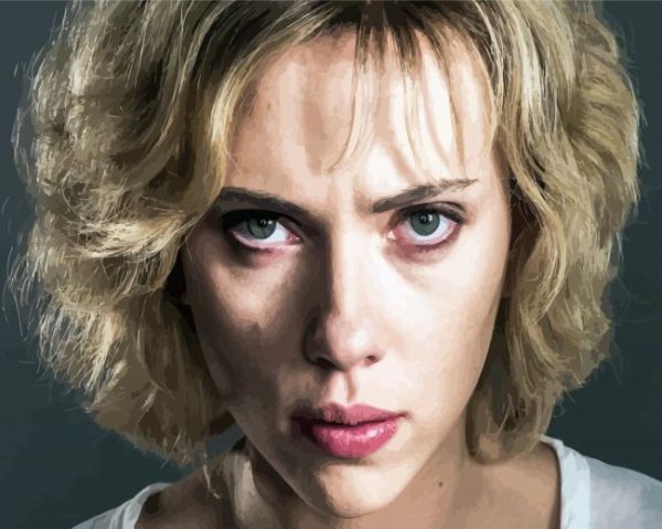 Scarlett Johanssom Lucy paint by numbers
