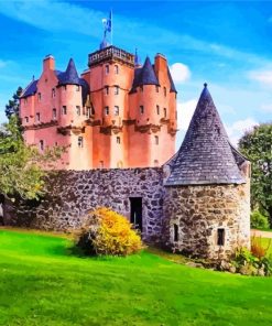 Scotland Craigievar Castle Building paint by numbers