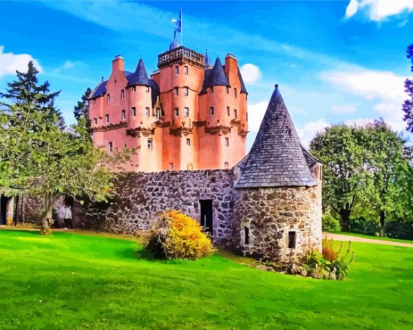 Scotland Craigievar Castle Building paint by numbers