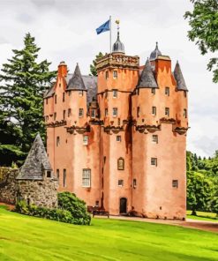 Scotland Craigievar Castle paint by numbers