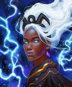 Storm X Men Art paint by numbers