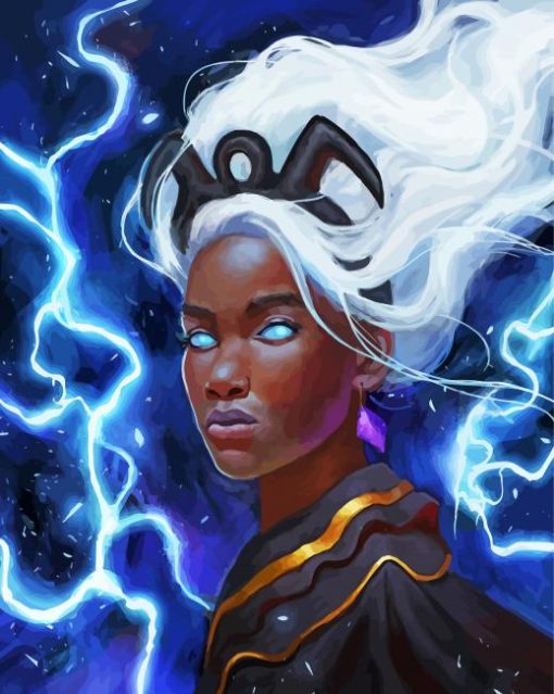 Storm X Men Art paint by numbers