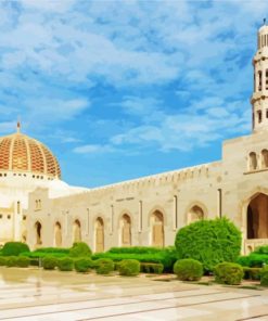 Sultan Qaboos Grand Mosque Muscat paint by numbers