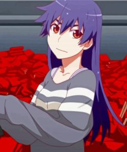 Suruga Kanbaru From Monogatari Anime paint by numbers