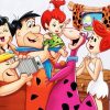 The Flintstones Family Art paint by numbers