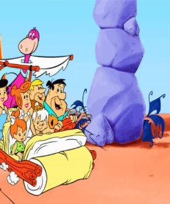 The Flintstones Family paint by numbers