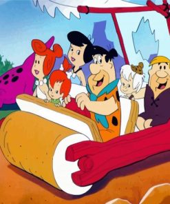 The Flintstones paint by numbers