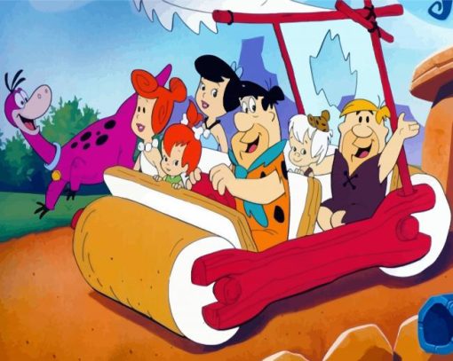 The Flintstones paint by numbers