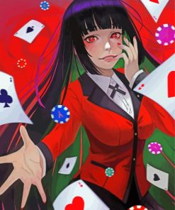 The Gambler Yumeko Jabami Kakegurui paint by numbers