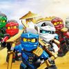 The Lego Ninjago paint by numbers