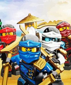 The Lego Ninjago paint by numbers