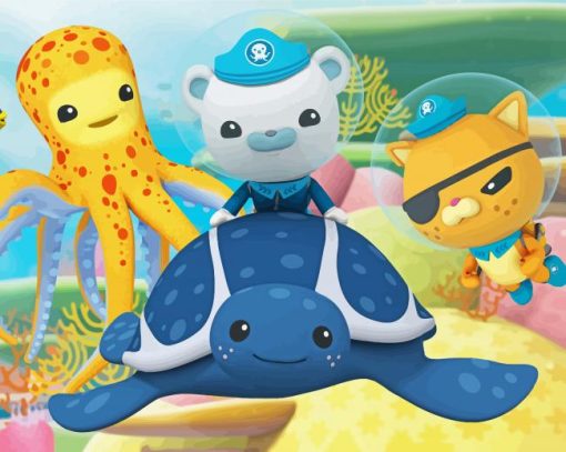 The Octonauts Animation Characters paint by numbers